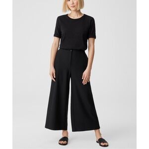 Eileen Fisher Women’s System Washable Stretch Stretch Crepe Wide Leg Pants Sz 4